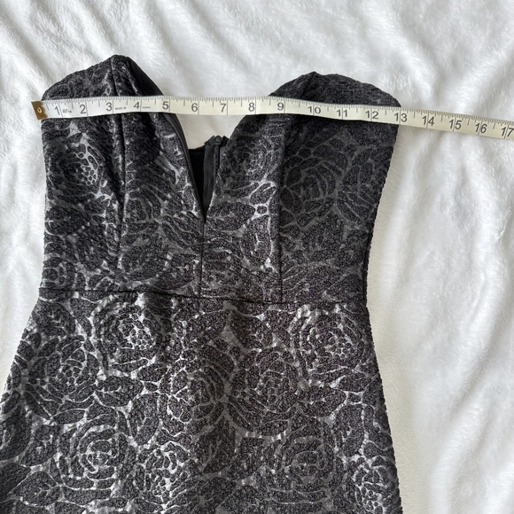 Windsor Strapless Rose Print Cocktail Dress Medium - Picture 2 of 6
